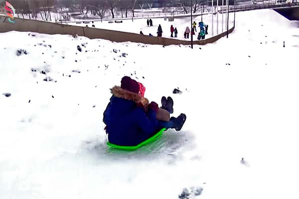VIDEO: Sniega diena Rēzeknē