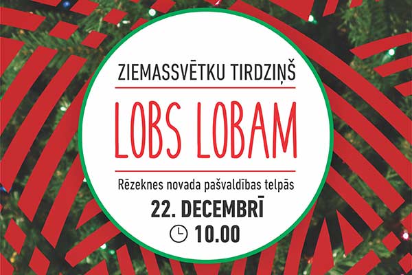 22. decembrī Rēzeknes novada pašvaldībā notiks Ziemassvētku tirdziņš