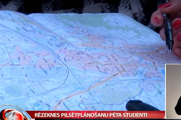 VIDEO: Rēzeknes pilsētplānošanu pēta studenti
