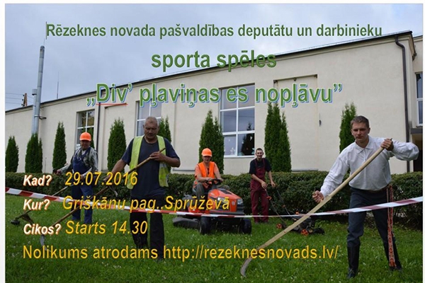 Vai esi jau pieteicies Rēzeknes novada pašvaldības deputātu un darbinieku sporta spēlēm?